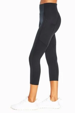 Marika Jenna Side Pocket Mid Calf Capri 28 Marika Jenna Side Pocket Mid Calf Capri -Sporty Vibe Shop MLC1206A 001.5646