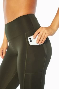 Marika High Rise Side Pocket Ankle Legging - Rosin Green 7 Marika High Rise Side Pocket Ankle Legging - Rosin Green -Sporty Vibe Shop MLL1145A 3I6.8714