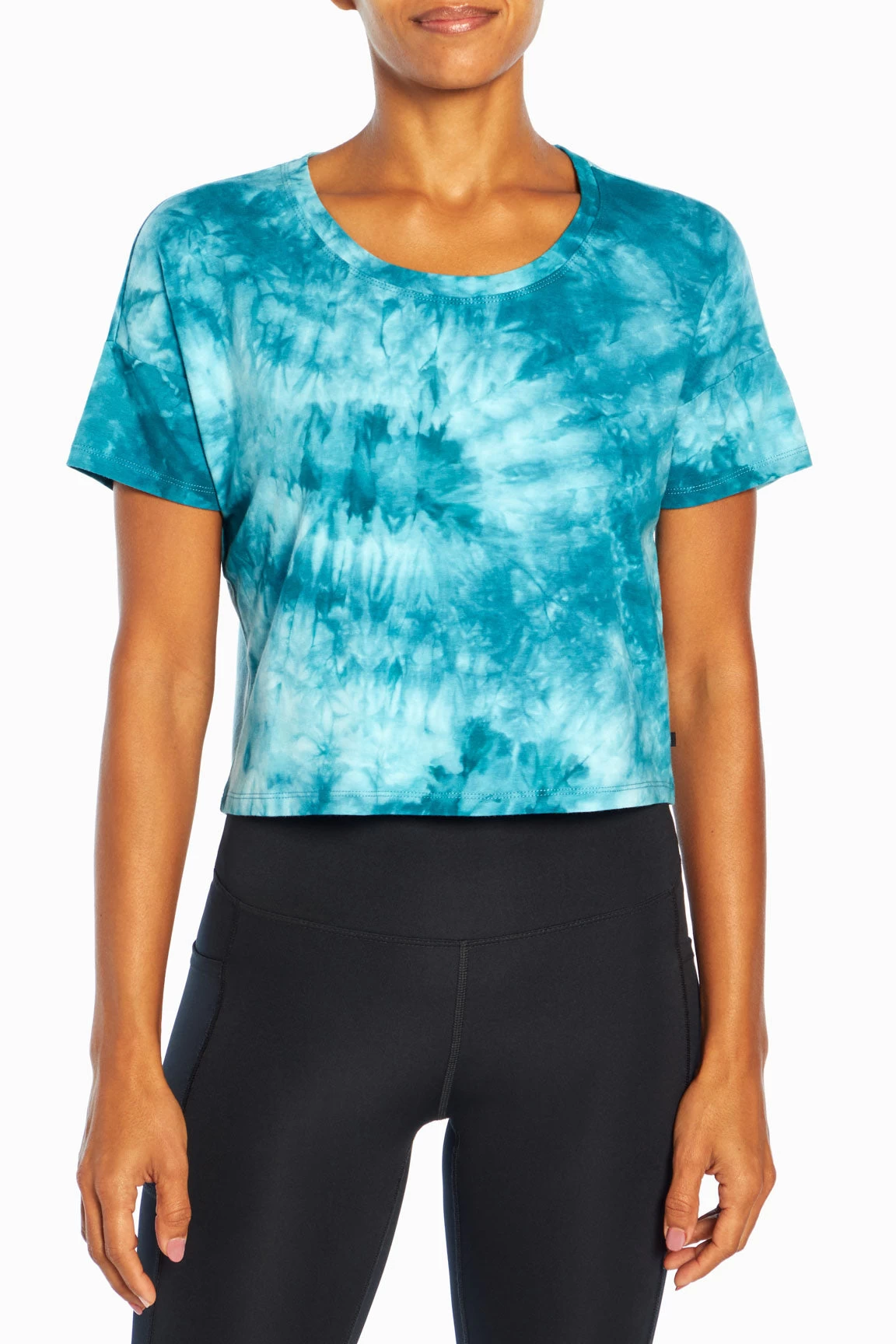Marika Tie Dye Boxy Crop Short Sleeve Tee 1 Marika Tie Dye Boxy Crop Short Sleeve Tee
