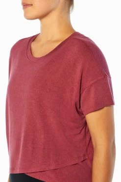 Marika Switchback Cropped Short Sleeve Tee -Sporty Vibe Shop MLT4282A 6EY.49328